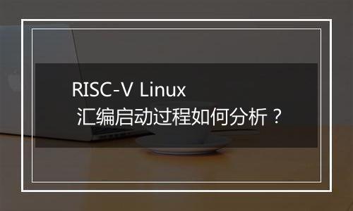 RISC-V Linux 汇编启动过程如何分析？