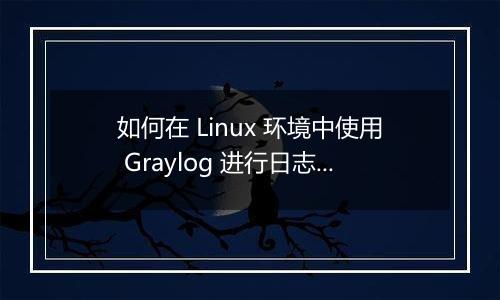如何在 Linux 环境中使用 Graylog 进行日志分析?