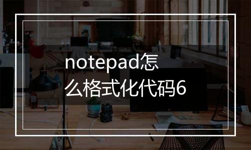 notepad怎么格式化代码6