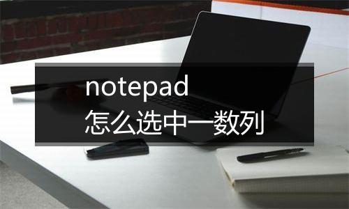 notepad怎么选中一数列