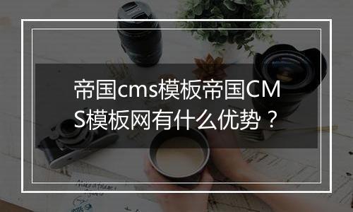 帝国cms模板帝国CMS模板网有什么优势?