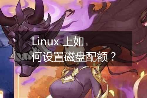 Linux 上如何设置磁盘配额?