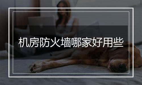 机房防火墙哪家好用些