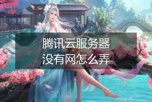 腾讯云服务器没有网怎么弄