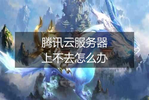 腾讯云服务器上不去怎么办