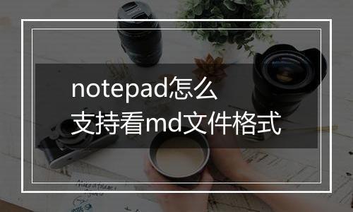notepad怎么支持看md文件格式