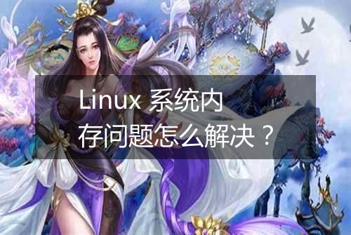 Linux 系统内存问题怎么解决?