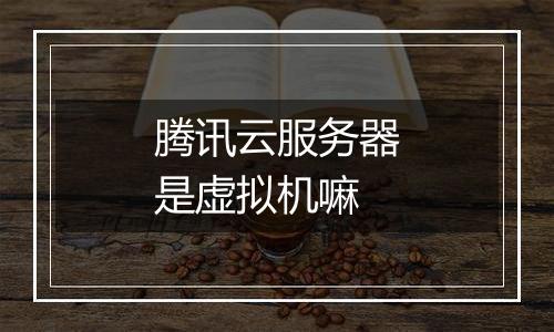 腾讯云服务器是虚拟机嘛