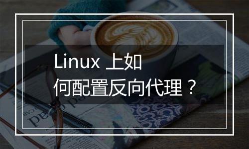 Linux 上如何配置反向代理?