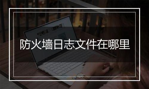 防火墙日志文件在哪里