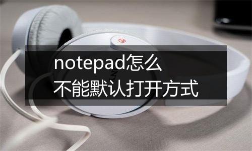 notepad怎么不能默认打开方式