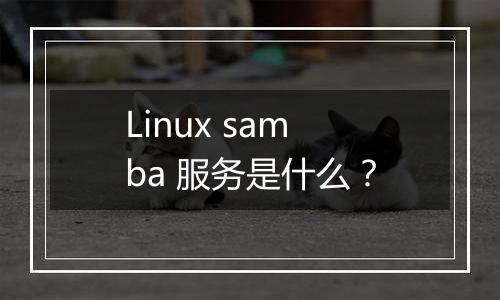 Linux samba 服务是什么?