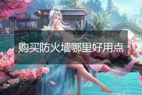 购买防火墙哪里好用点