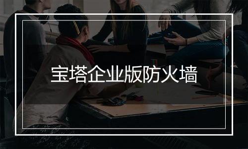 宝塔企业版防火墙