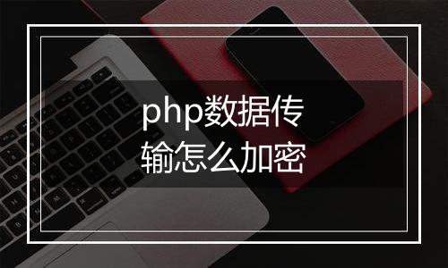 php数据传输怎么加密