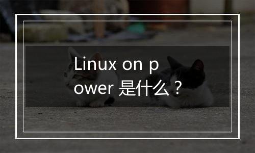Linux on power 是什么?