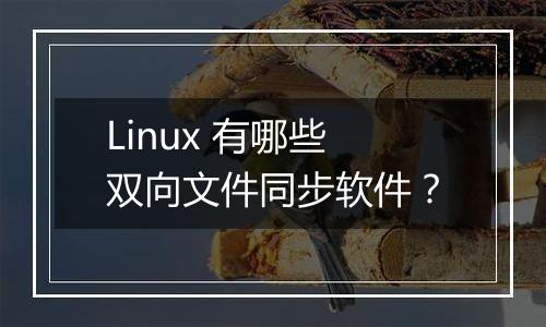 Linux 有哪些双向文件同步软件？
