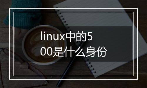 linux中的500是什么身份