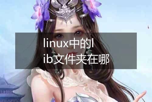 linux中的lib文件夹在哪