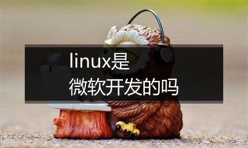 linux是微软开发的吗