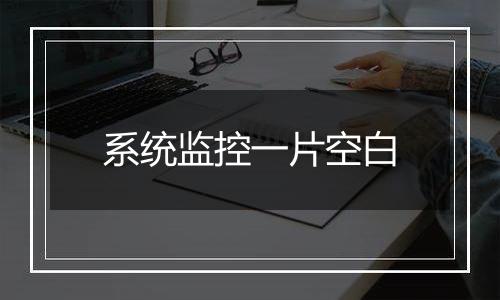 系统监控一片空白