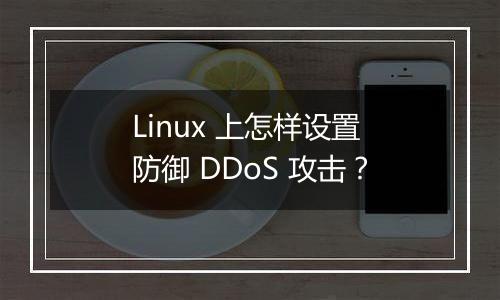 Linux 上怎样设置防御 DDoS 攻击？
