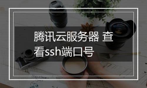 腾讯云服务器 查看ssh端口号