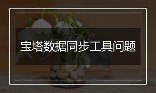 宝塔数据同步工具问题