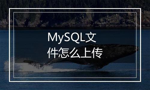 MySQL文件怎么上传