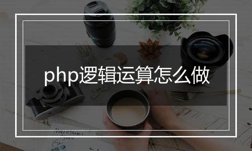 php逻辑运算怎么做