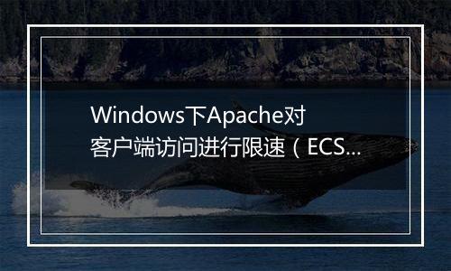 Windows下Apache对客户端访问进行限速(ECS服务器 )