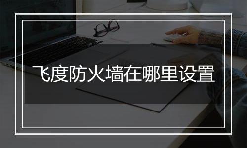 飞度防火墙在哪里设置