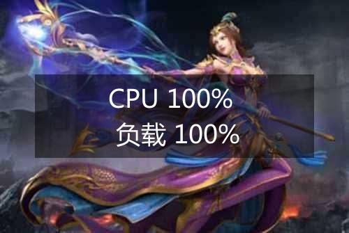 CPU 100% 负载 100%
