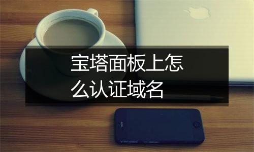 宝塔面板上怎么认证域名