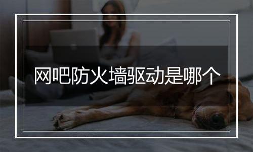 网吧防火墙驱动是哪个