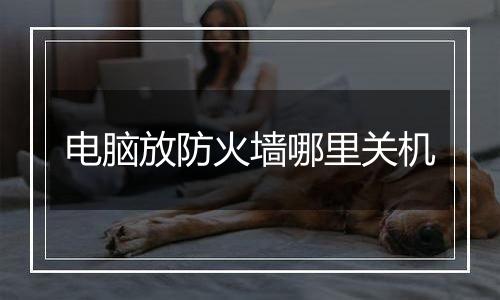 电脑放防火墙哪里关机
