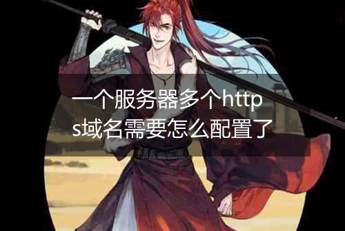 一个服务器多个https域名需要怎么配置了