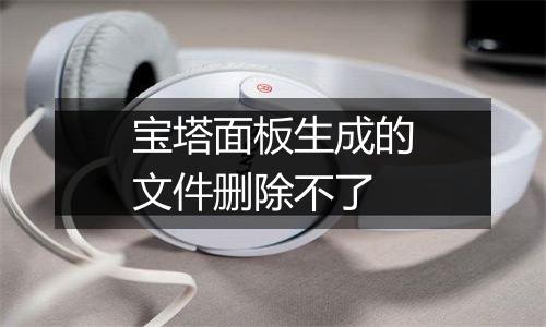 宝塔面板生成的文件删除不了