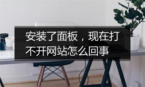 安装了面板,现在打不开网站怎么回事