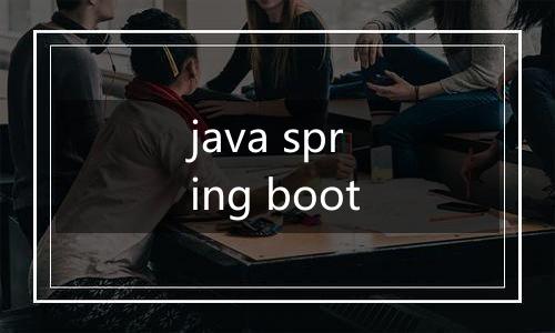 java spring boot