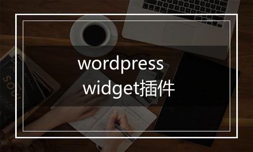 wordpress widget插件