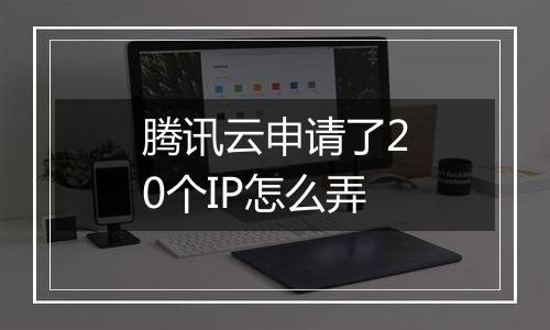 腾讯云申请了20个IP怎么弄