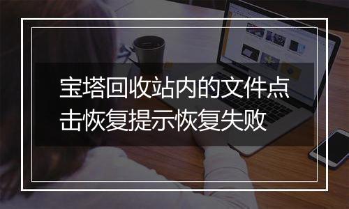 宝塔回收站内的文件点击恢复提示恢复失败