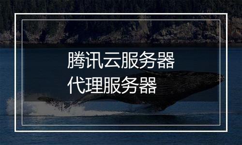 腾讯云服务器代理服务器