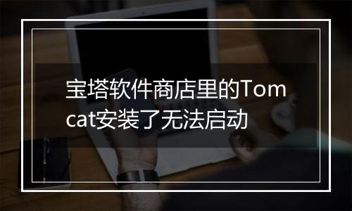 宝塔软件商店里的Tomcat安装了无法启动