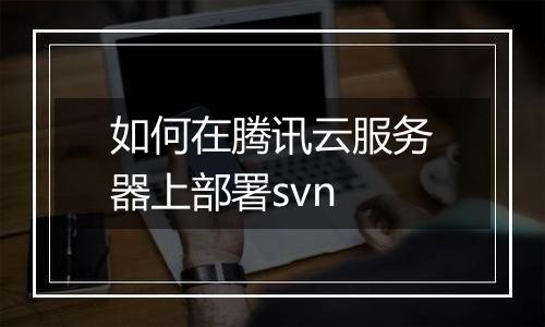 如何在腾讯云服务器上部署svn