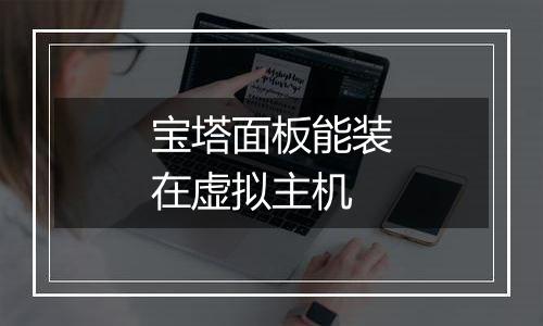 宝塔面板能装在虚拟主机