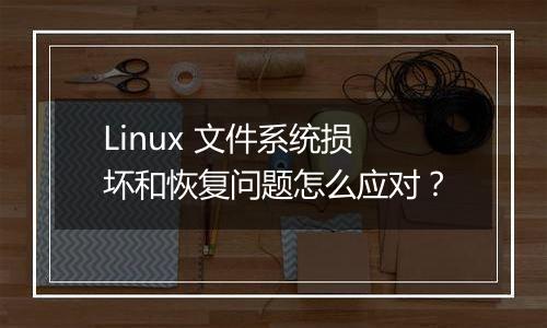 Linux 文件系统损坏和恢复问题怎么应对?