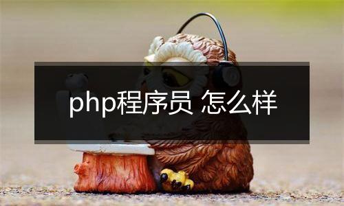 php程序员 怎么样