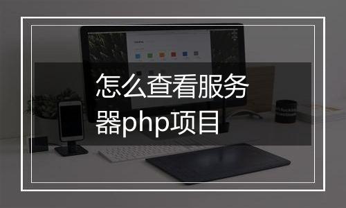 怎么查看服务器php项目